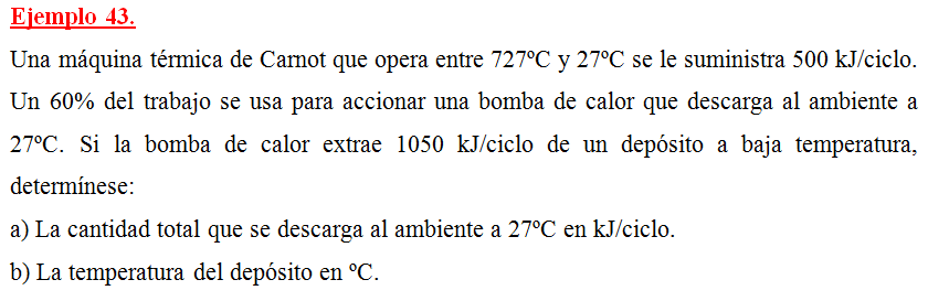 Ejercicio 43 Máquinas Térmicas | Tutor universitario